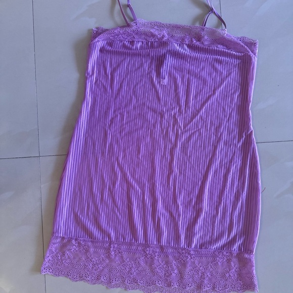 Adore Me Women’s Slip Purple Mulberry XL Jeanne Bodycon Slip New Lace Comfy - Picture 15 of 15